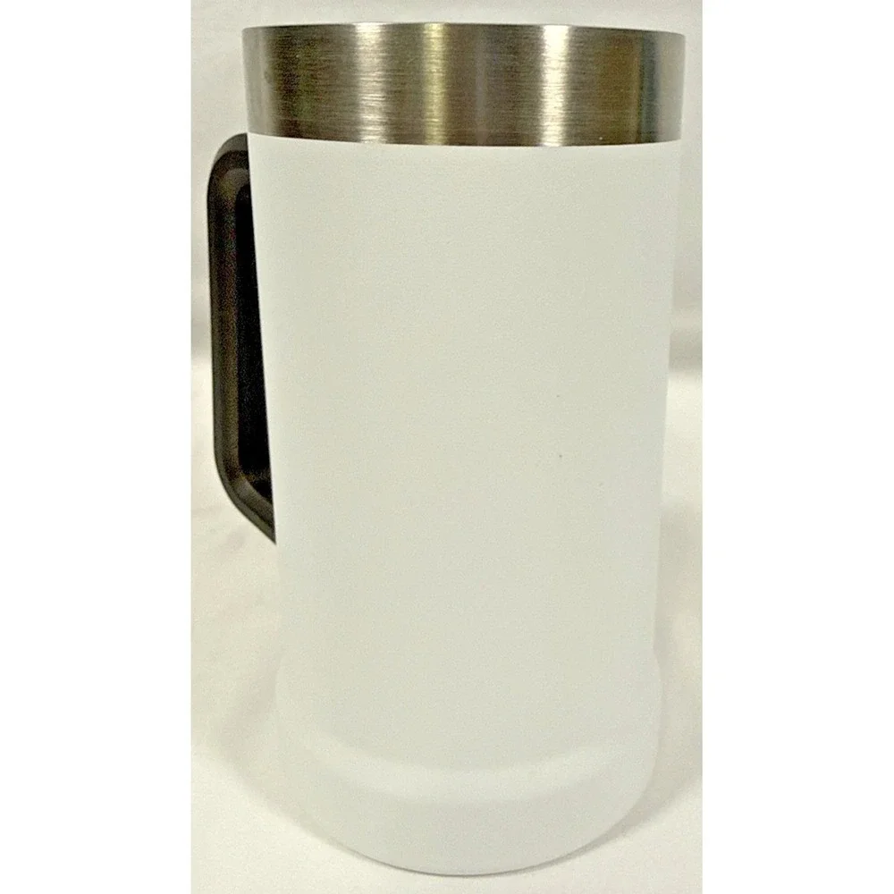 Stanley Beer Stein 24oz Polar White Adventure Big Grip Stainless Steel